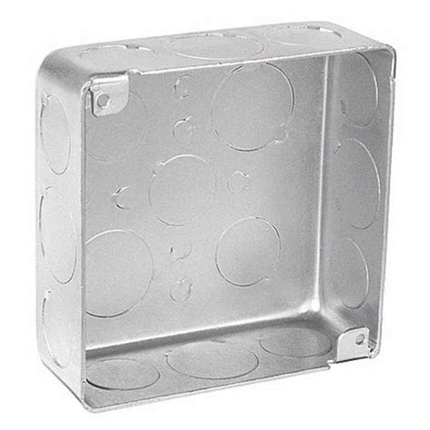 4 square metal stucco box|4 inch square box.